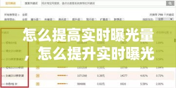 怎么提高实时曝光量，怎么提升实时曝光量 