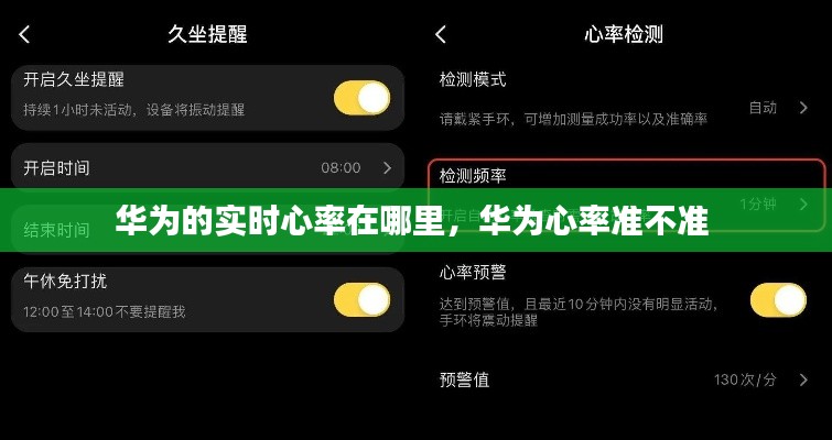 华为的实时心率在哪里，华为心率准不准 