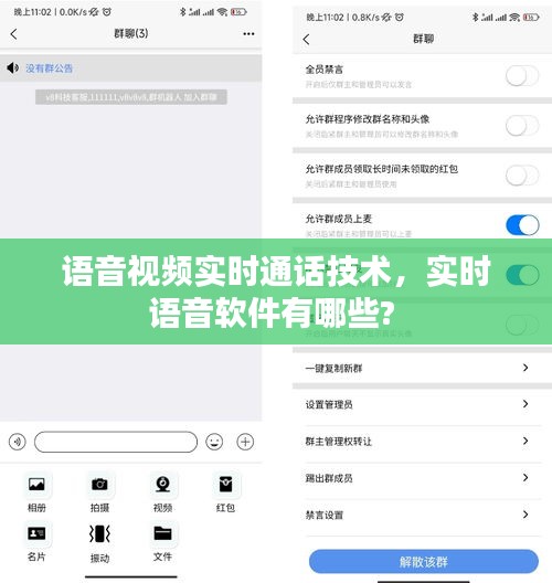 语音视频实时通话技术，实时语音软件有哪些? 
