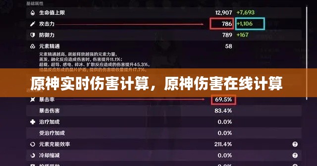 原神实时伤害计算，原神伤害在线计算 