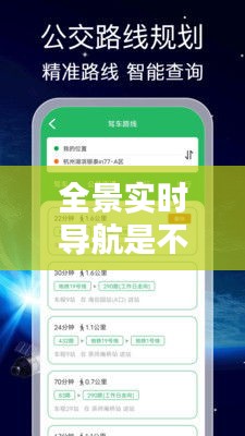 全景实时导航是不是骗人的，全景导航是什么 