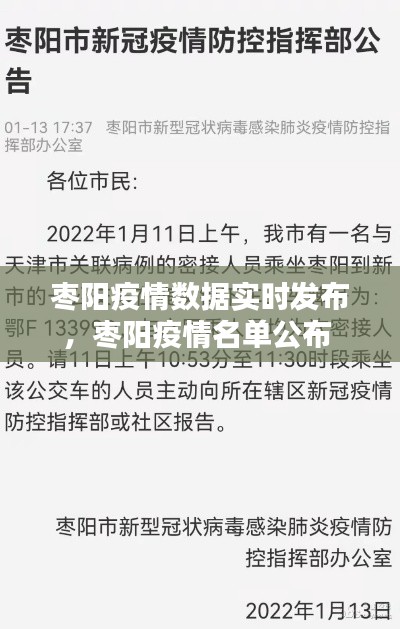 枣阳疫情数据实时发布，枣阳疫情名单公布 