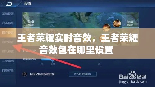 王者荣耀实时音效，王者荣耀音效包在哪里设置 