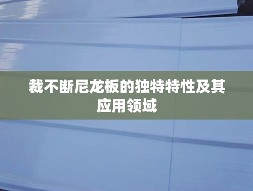 裁不断尼龙板的独特特性及其应用领域