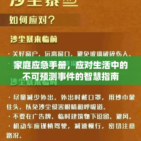 家庭应急手册，应对生活中的不可预测事件的智慧指南