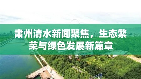 肃州清水新闻聚焦，生态繁荣与绿色发展新篇章