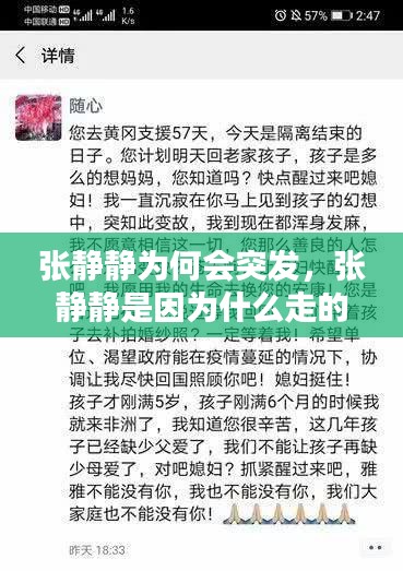 张静静为何会突发，张静静是因为什么走的 