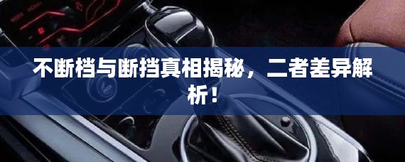 不断档与断挡真相揭秘，二者差异解析！